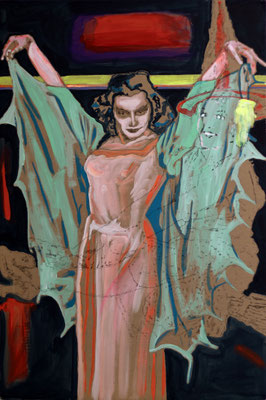 Ohne Titel, Acryl auf Karton, 120 x 80 cm, 2024