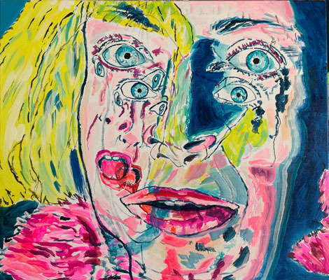 Flashback, Acryl auf Leinwand, 60 x 70 cm, 2022