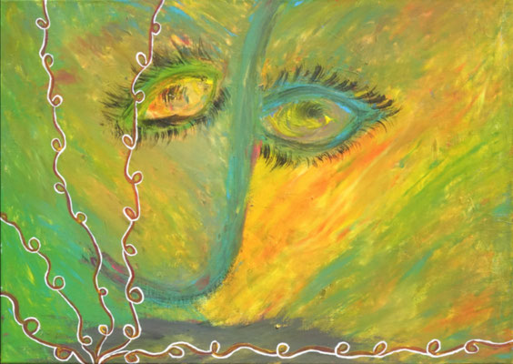 Ohne Titel, 49.5 x 70 cm, Mischtechnik, 2019