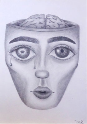 Ohne Titel, Bleistift auf Papier, 29.7 x 21cm, 2020
