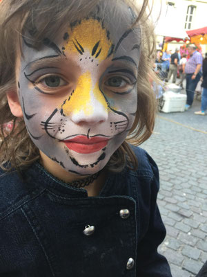 Grauer Tiger Nachtmarkt Burgdorf , copyright Schminkfee