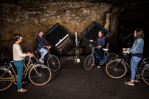 © Melanie Chaigneau, Caves Bouvet-Ladubay, Visite à vélo