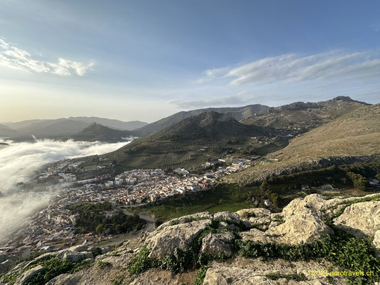 VIEW OVER THE SIERRA FROM THE FOTO SPOT NEAR THE PARADOR