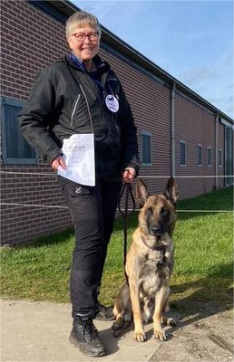 Timber geslaagd voor Obedience 1