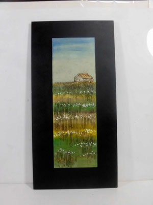 記憶の風景１０　１５,０００円（税別）バック400mm×200mm・イラスト300mm×100mm
