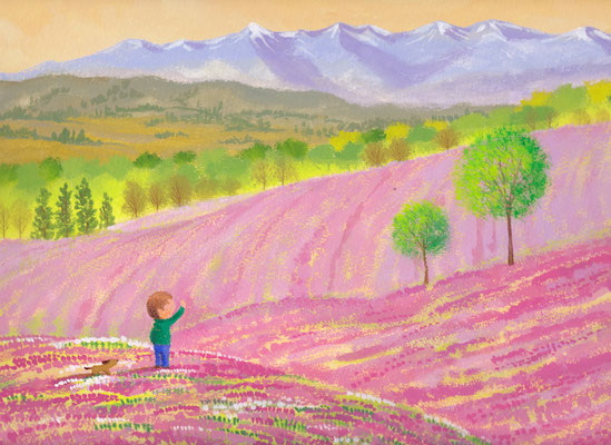 芝桜に包まれて　１５,０００円（税別）