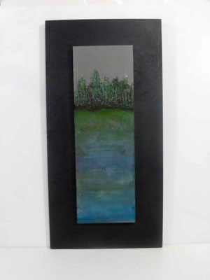記憶の風景１２　１５,０００円（税別）バック400mm×200mm・イラスト300mm×100mm