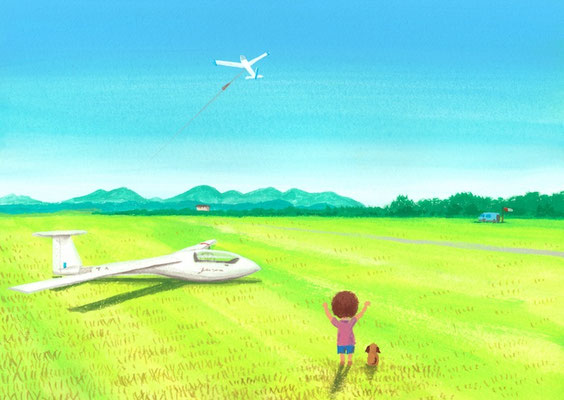 青空に向かって　１５,０００円（税別）