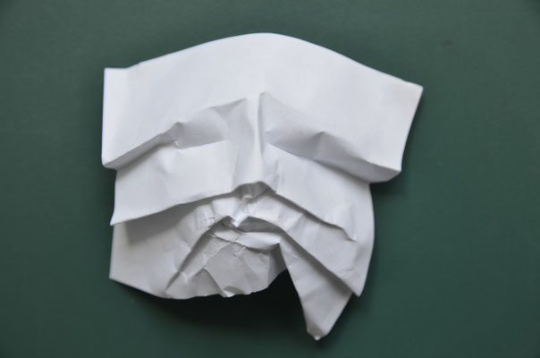 Aus der Serie "Notizen" / 2017 / Papier / 7x8cm