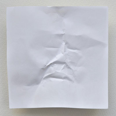 aus der Serie "Notizen" / 2017 / 9x9cm