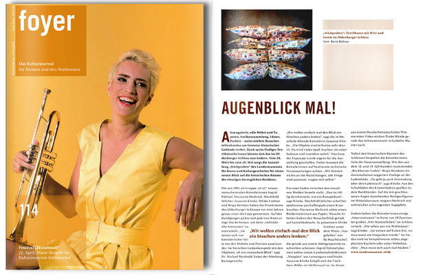 Berit Böhme in: Foyer. Kulturjournal. Heft 114.