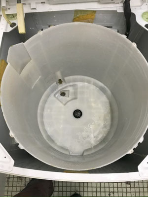 オーバーホール中の洗濯機