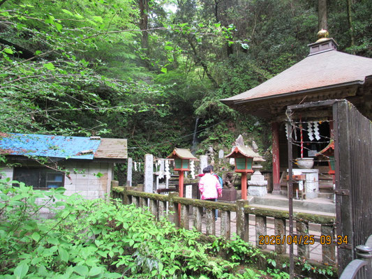水量が少ない琵琶滝