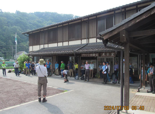 開会式：安全注意「気温が高いのでこまめに給水を」