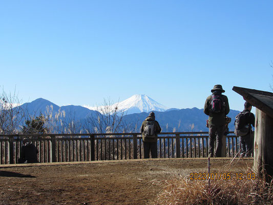 一丁平の富士見テラスからの富士山