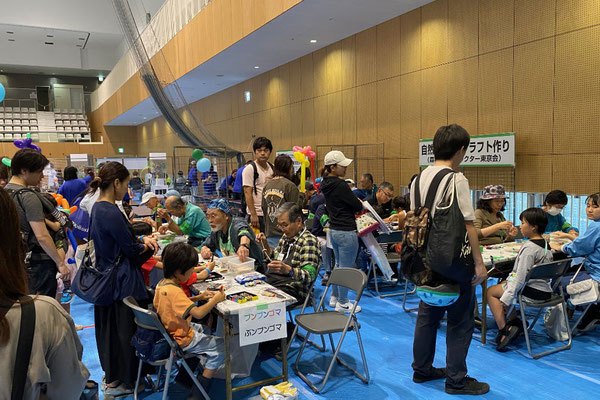 途中経過：出展会場の情景