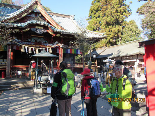 初詣：薬王院本社殿にGC作戦の安全を祈願しました