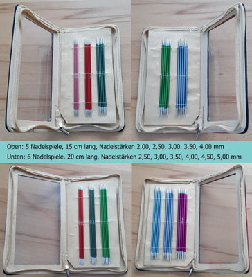 KnitPro Zing Nadelspiel-Sets 15 und 20 cm