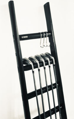 black ladder for interior decor