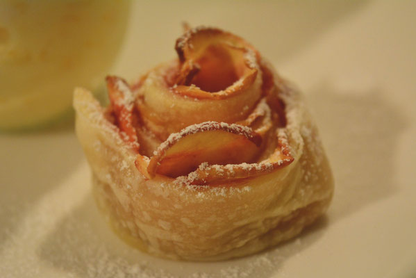 Pi mal Butter Mädchenvöllerei Apfel Blätterteig Rosen