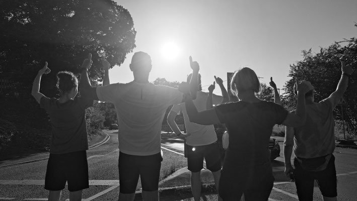 Darmstädter Lauf-Treff immer die Sonne im Gesicht, Foto: Christa Daum