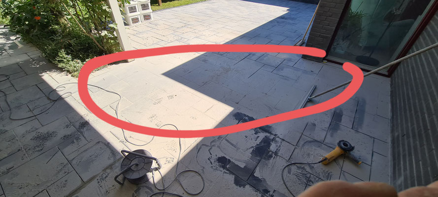 BTK Tegelzetters Venlo - restauratie natuursteen terras te Maastricht