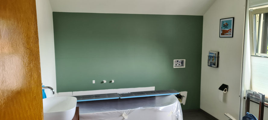 BTK Tegelzetters Venlo - tegelzetten visgraat - retro badkamer renovatie te Herten
