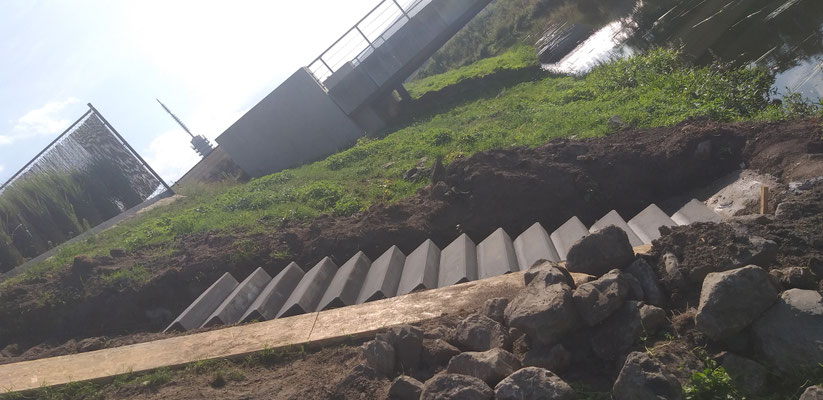 BTK Binnendijk Tegel en Kitwerk - aanleg trap te Roermond
