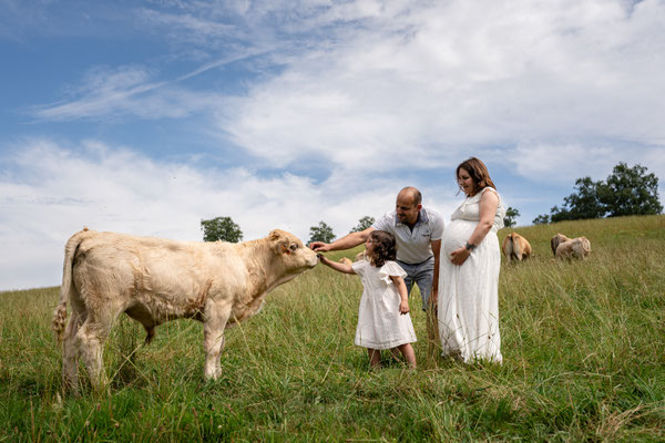 Shoot famille, animaux et grossesse photographe Aveyron