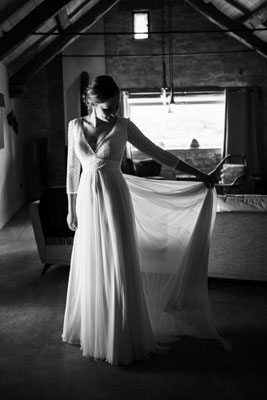La mariée et sa robe à Espalion