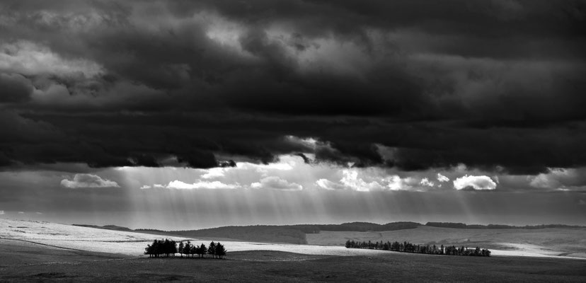 Les lumières magnifiques au printemps sur l'Aubrac