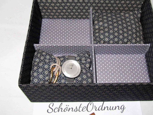 Uhrenaufbewahrung Uhrenkissen in eine Schmuckbox