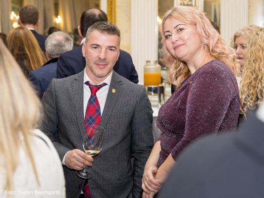 Feierlicher Empfang des Rumänischen Generalkonsulats München am 13.November 2024 im Rahmen des 25-jährigen Jubiläums der institutionellen Bayerisch-Rumänischen Zusammenarbeit im Hotel Bayerischer Hof. Foto: Stefan Baumgarth.