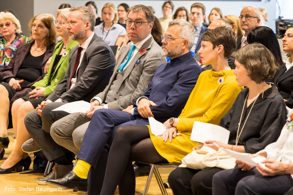 Bernd Hüttemann, S.E. Oleksii Makeiev (Botschafter der Ukraine in der Bundesrepublik Deutschland), Michael Roth MdB, Linn Selle, Foto: Stefan Baumgarth