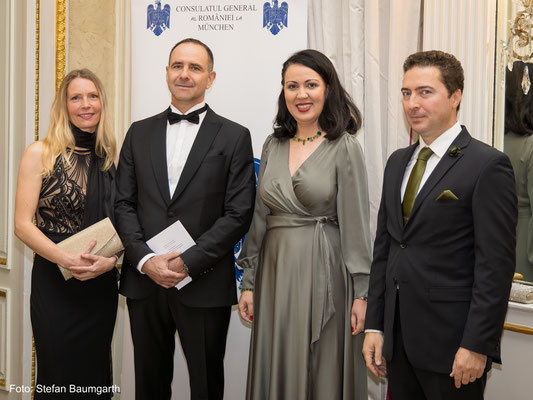 Feierlicher Empfang des Rumänischen Generalkonsulats München am 13.November 2024 im Rahmen des 25-jährigen Jubiläums der institutionellen Bayerisch-Rumänischen Zusammenarbeit im Hotel Bayerischer Hof. Foto: Stefan Baumgarth.