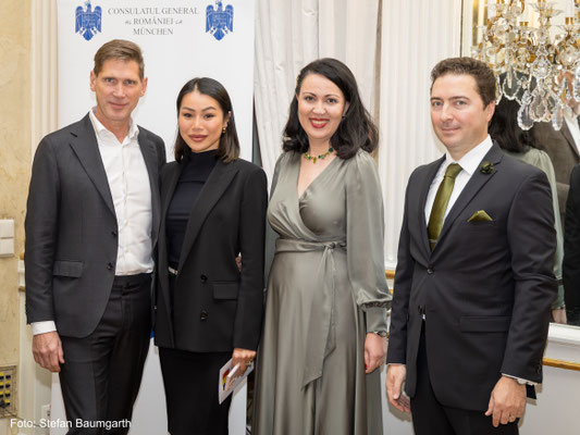 Feierlicher Empfang des Rumänischen Generalkonsulats München am 13.November 2024 im Rahmen des 25-jährigen Jubiläums der institutionellen Bayerisch-Rumänischen Zusammenarbeit im Hotel Bayerischer Hof. Foto: Stefan Baumgarth.