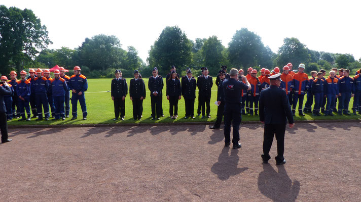 Leistungsspange 2017 in Preetz "Antreten"