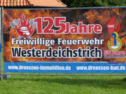 Kurzzeltlager 2016 in Stinteck "Das Banner für 125 Jahre FF Westerdeichstrich und 50 Jahre JFw Westerdeichstrich"