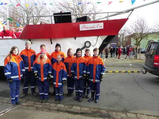 Sicherung Karnevalsumzug in Büsum 2016