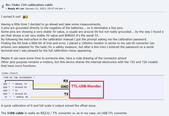Pin Beschreibung aus dem Forum https://www.eevblog.com/forum/metrology/fluke-724-calibration-cable/