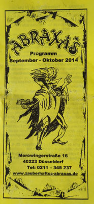 DenHard, Flyer Abraxas Düsseldorf, Oktober 2014