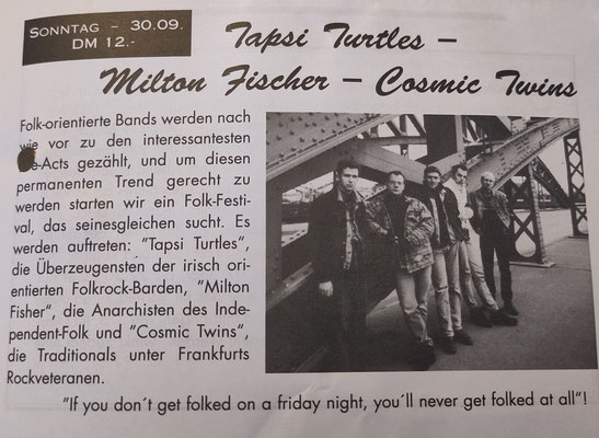 Tapsi Turtels, Gambrinus Bad Homburg, Sept. 1994