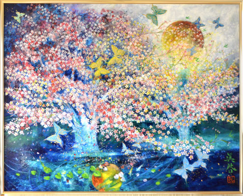 『 雅（みやび）』油彩画１００号　神奈川県葉山警察署