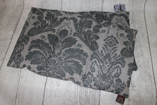 Design/Farbe: Victorian Baroque charcoal - Webband: Fräulein Smilla - beige 