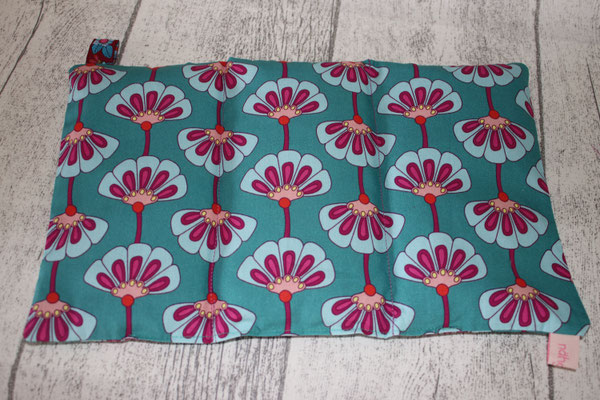 30x18 cm - 3 Kammern je 130 Gramm - Design/Farbe: HHL - Amore - Allegria - Blumen petrol - Webband