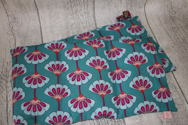 Design/Farbe: Hamburger Liebe AMORE :) Allegria petrol - Webband: Blumen