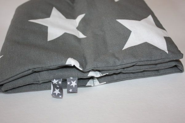 Design/Farbe: Star Giant charcoal - Webband: Sterne grau