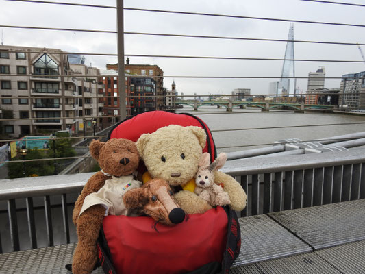 wir auf der Millenium Bridge