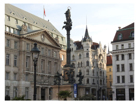 in den Straßen der Innenstadt Wiens