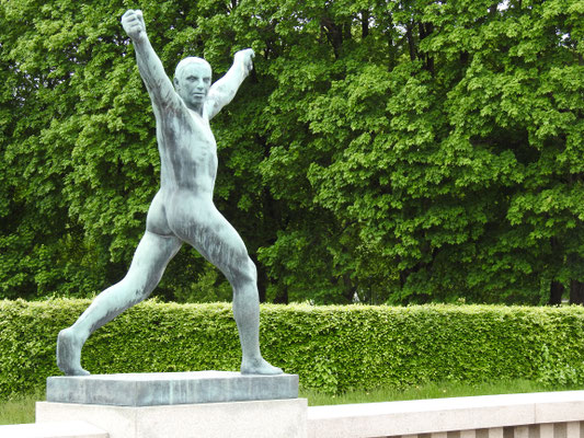 Skulptur im Vigeland Skulpturenpark